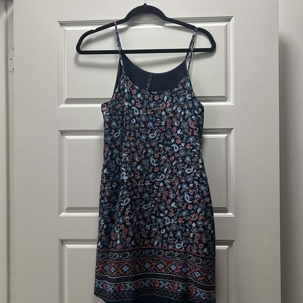 Floral Print Spaghetti Strap Dress